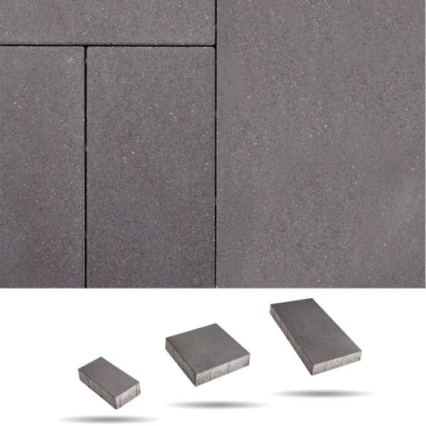 Ligetkő térkő 8 cm - Antracit