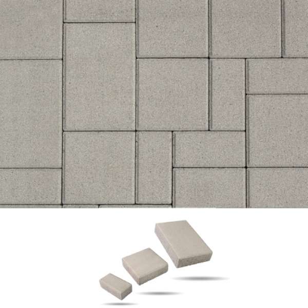 Maroskő térkő 4-6-8 cm - Fehér