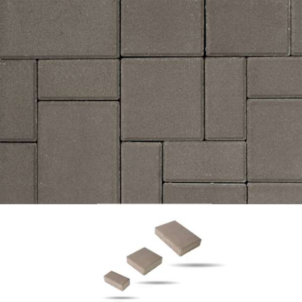 Maroskő térkő 4-6-8 cm - Szürke